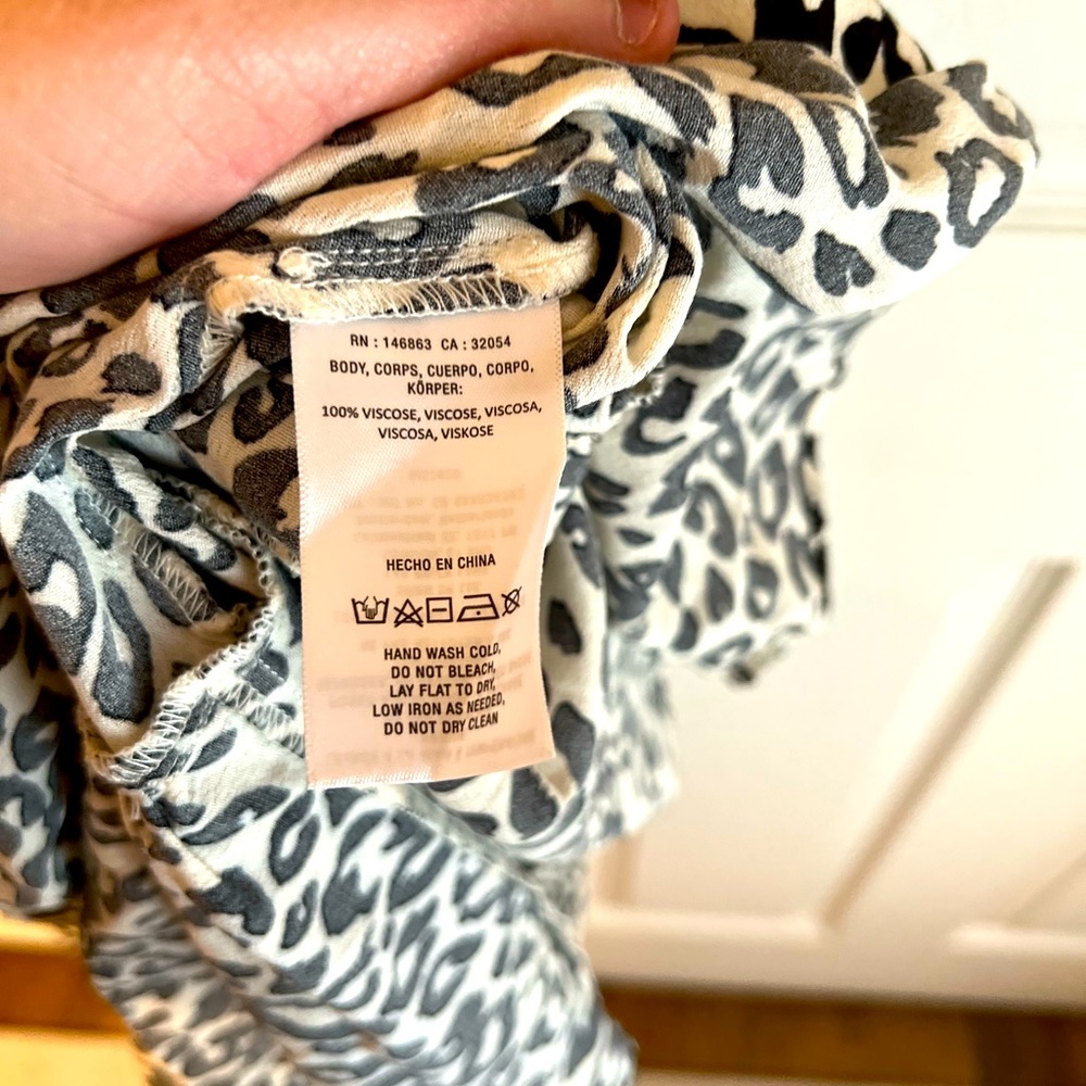 Anthropologie Mare Mare Maxi Dress in Black and White Leopard Print - Picture 6 of 6